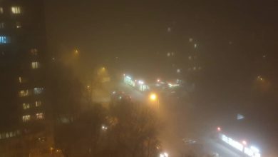 Осенний туман над Москвой