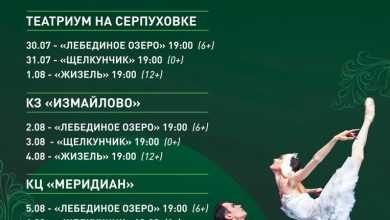 Три жемчужины мирового балета на сцене КЦ «Меридиан» г Москвы. 5 августа 19:00 «Лебединое…